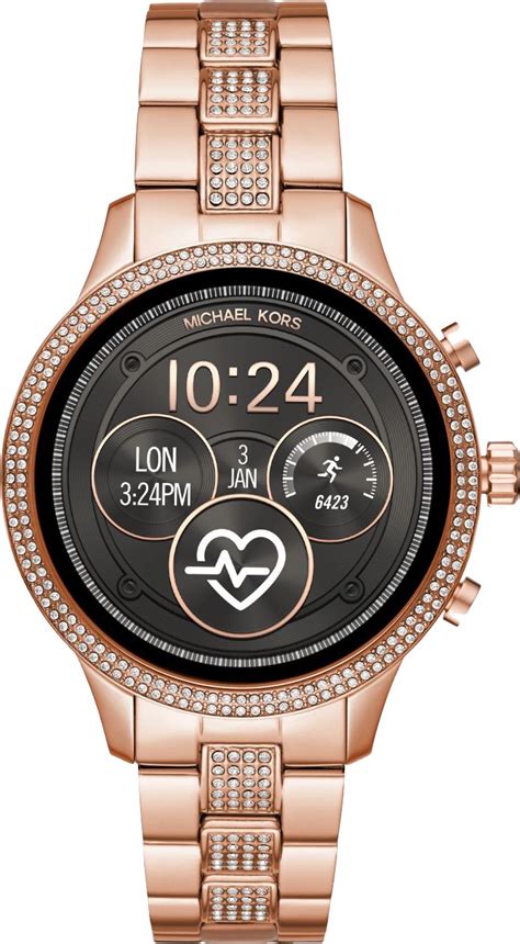 michael kors damen-smartwatch mit edelstahl armband mkt5052|Women's Smartwatches & Bands .